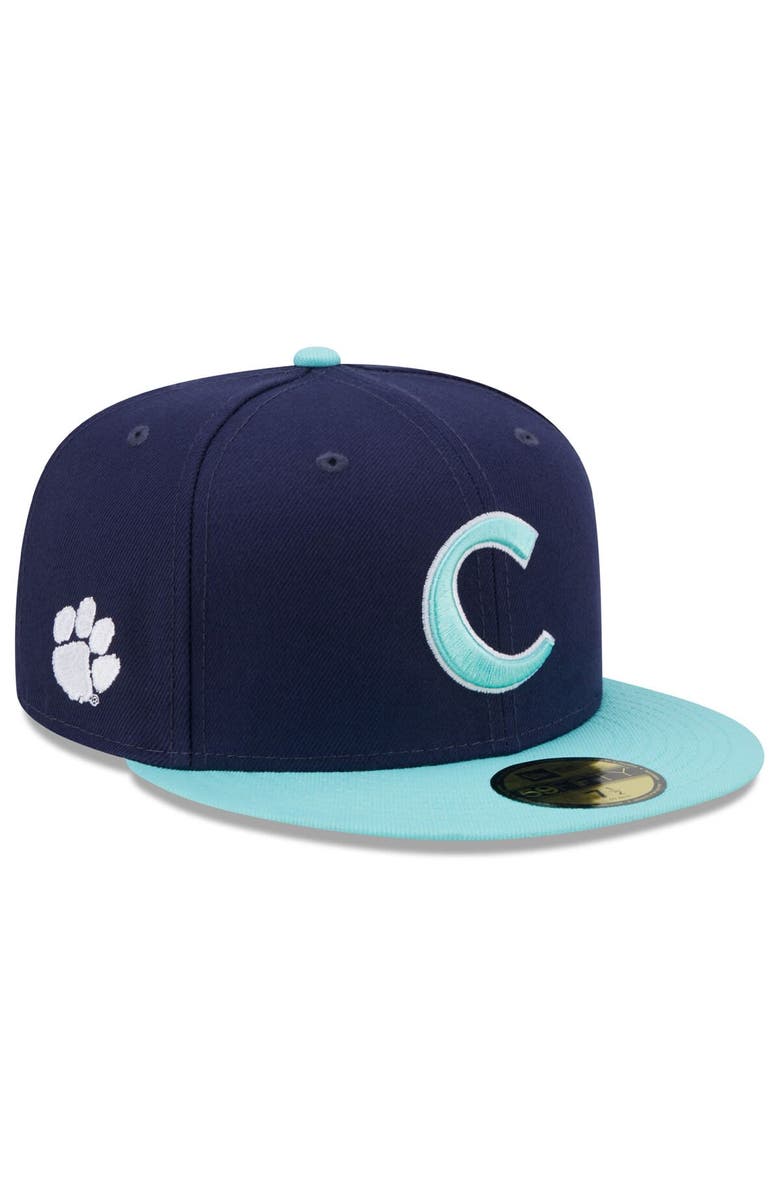 New Era Men's New Era Navy/Light Blue Clemson Tigers 59FIFTY Fitted Hat, Alternate, color, Navy