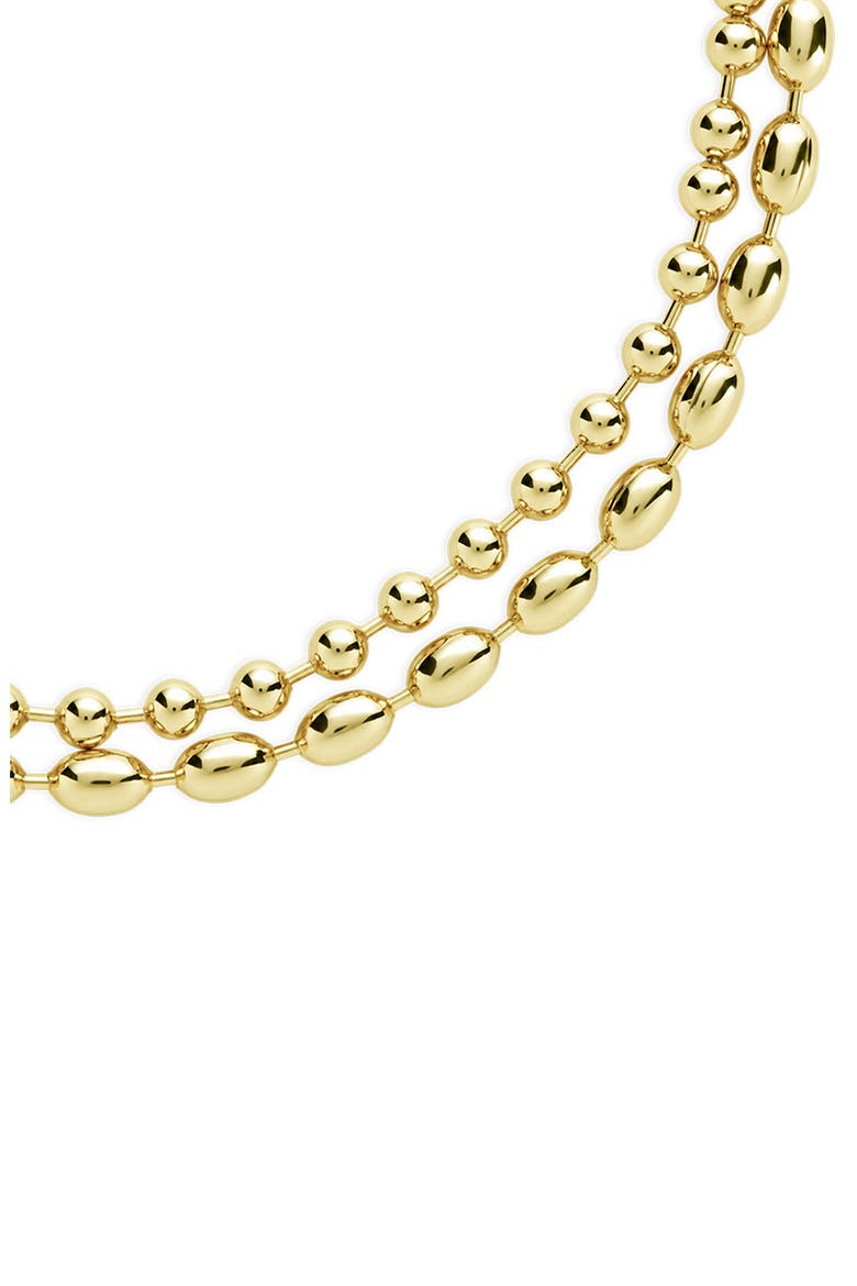 Beaded Duo Chain Bracelet, Alternate, color, GOLD