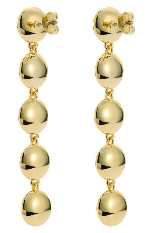 Ted Baker Sorella Linear Drop Earrings In Gold Tone/clear Crystal