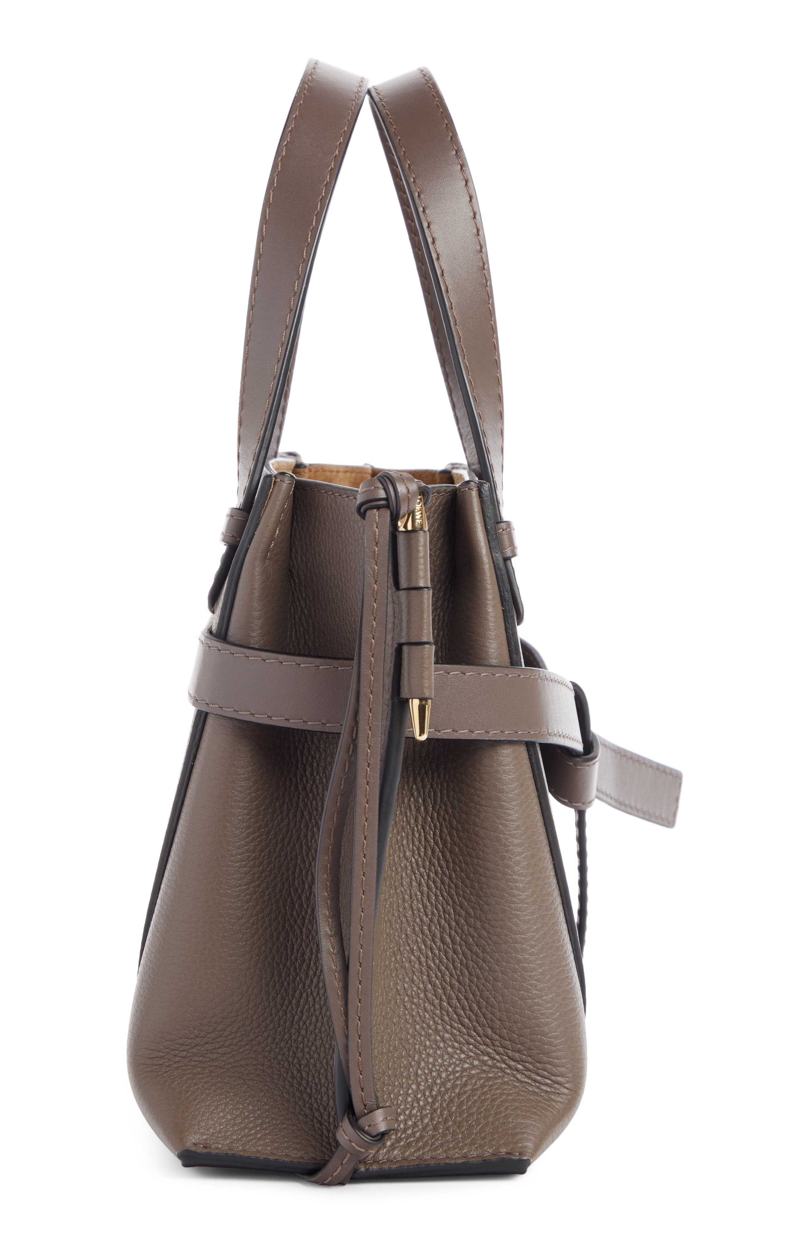 Loewe Mini Gate Leather Tote, Alternate, color, 