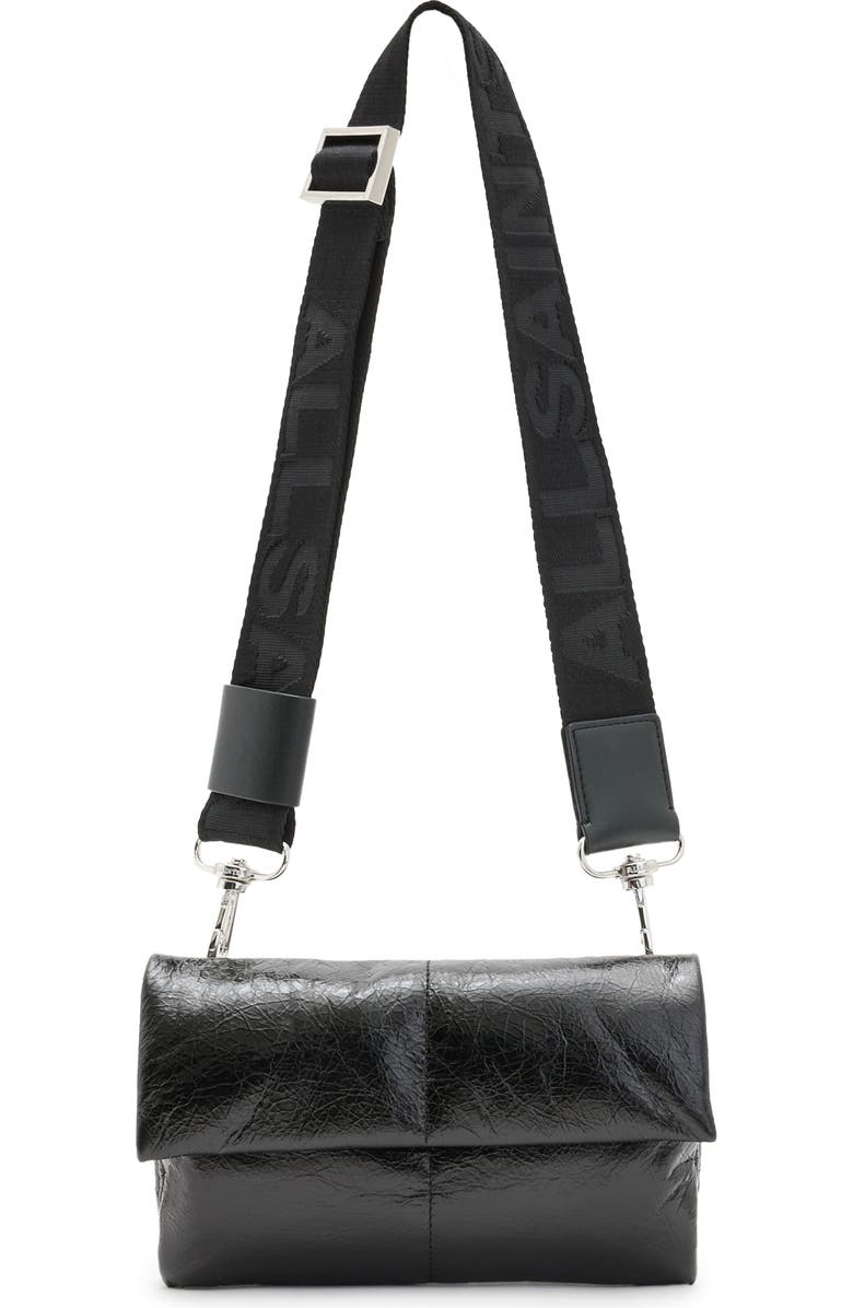 AllSaints Ezra Quilted Crossbody Bag, Main, color,