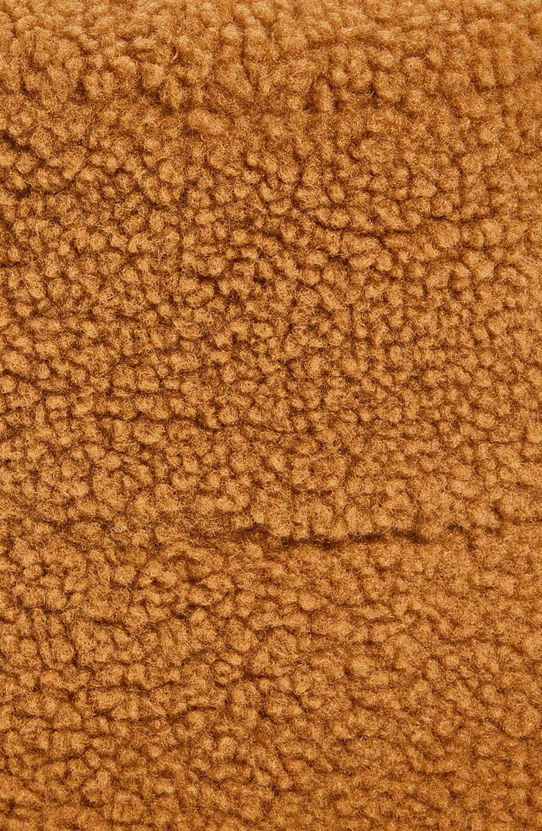 UGG<sup>®</sup> UGGfluff Scalloped Faux Fur Bucket Hat, Alternate, color, Chestnut