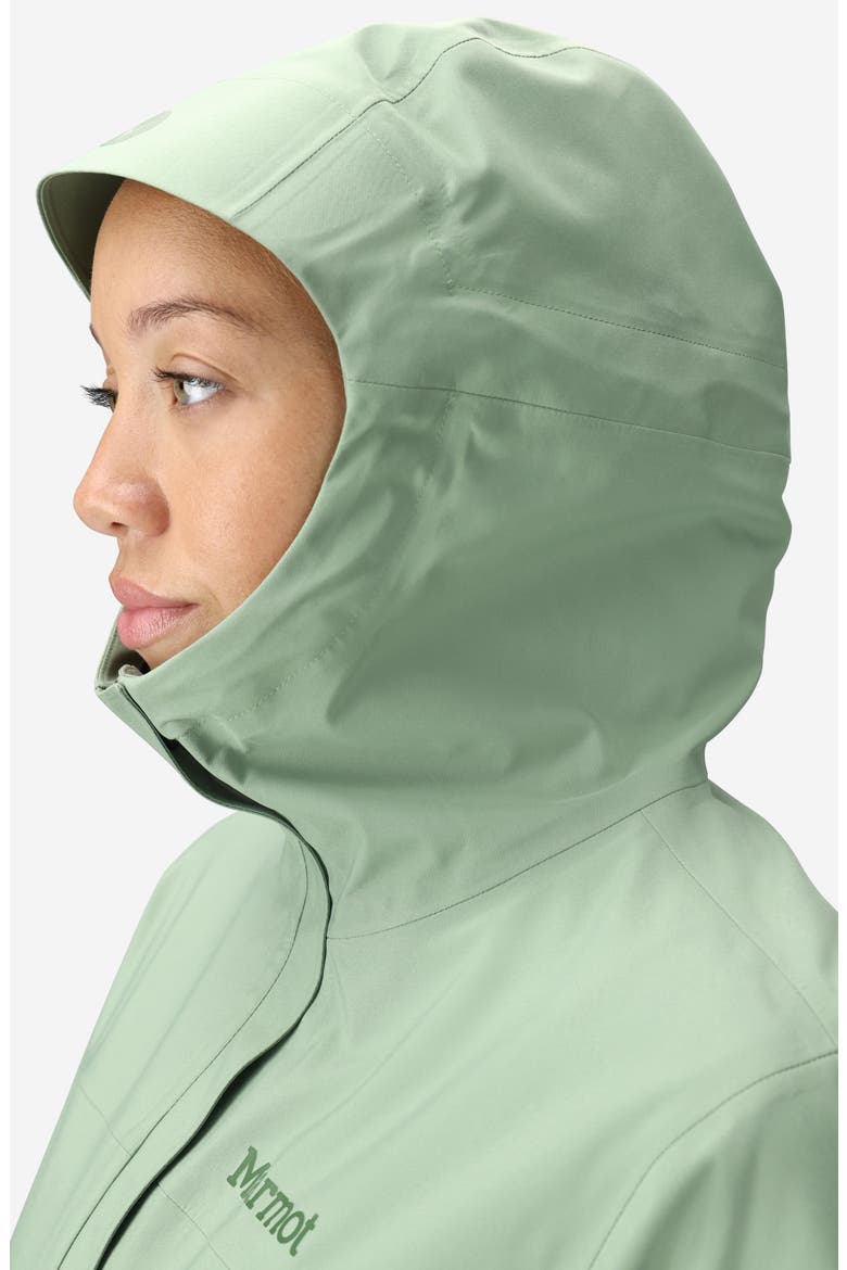 PreCip® Eco Pro Waterproof Hooded Jacket, Alternate, color, AGATE GREEN