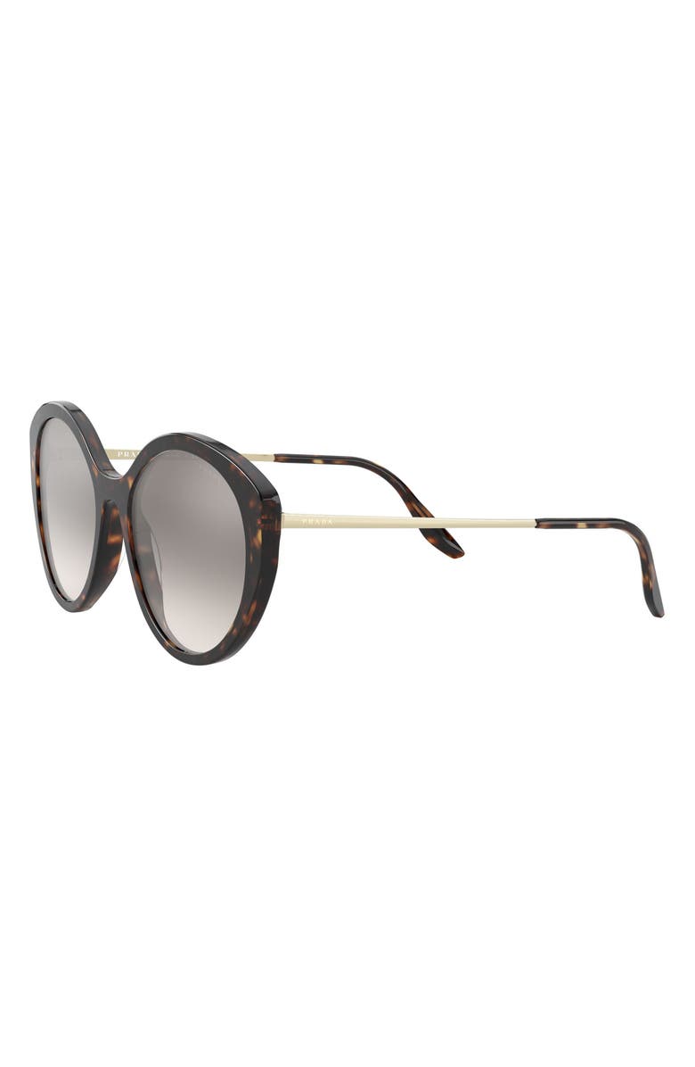 Prada Phantos 55mm Gradient Cat Eye Sunglasses, Alternate, color, Brown