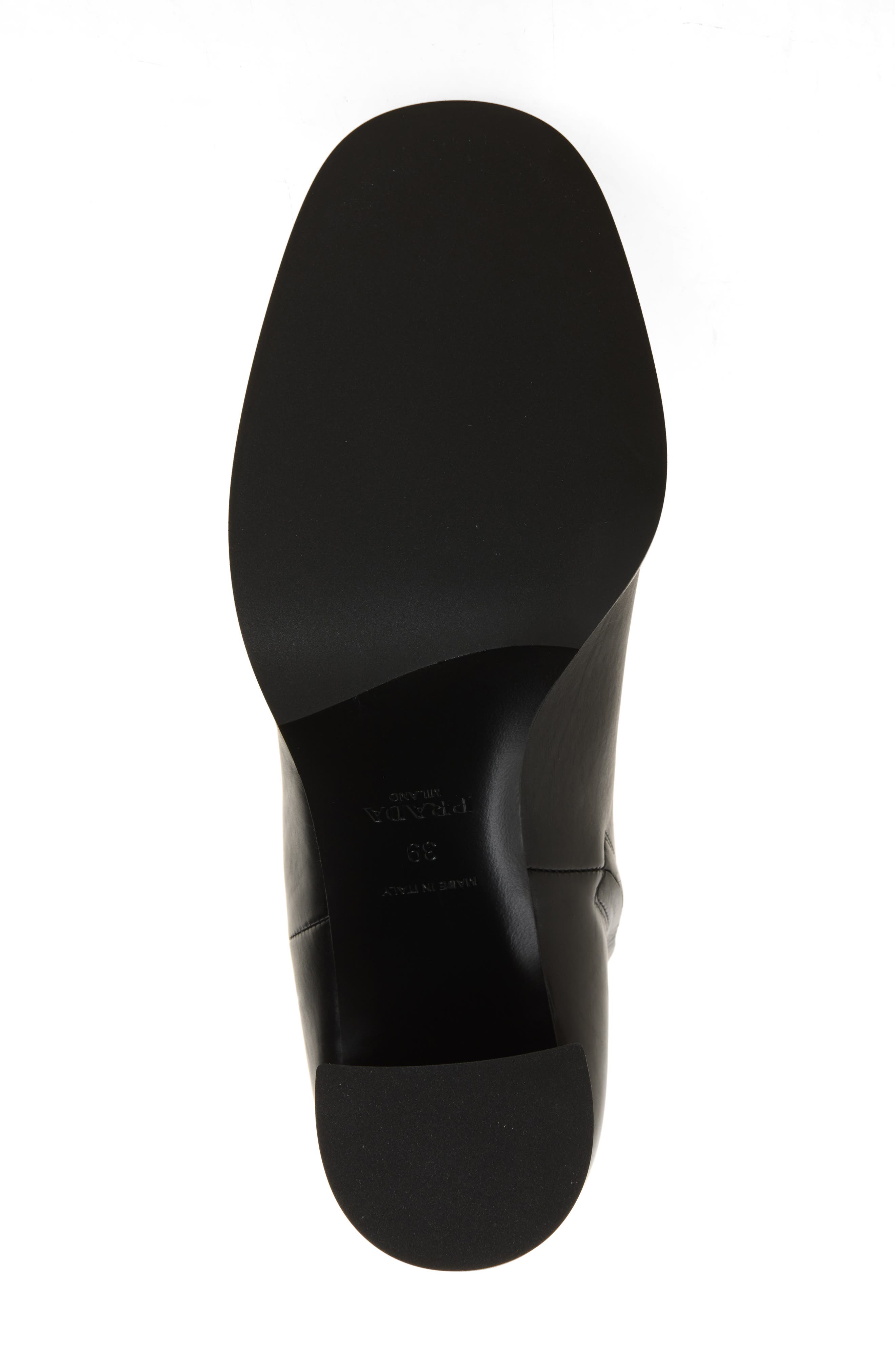 Leather Bootie, Alternate, color, NERO