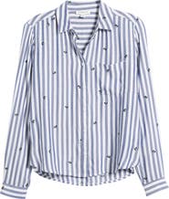 beachlunchlounge Caitlin Embroidered Shirt