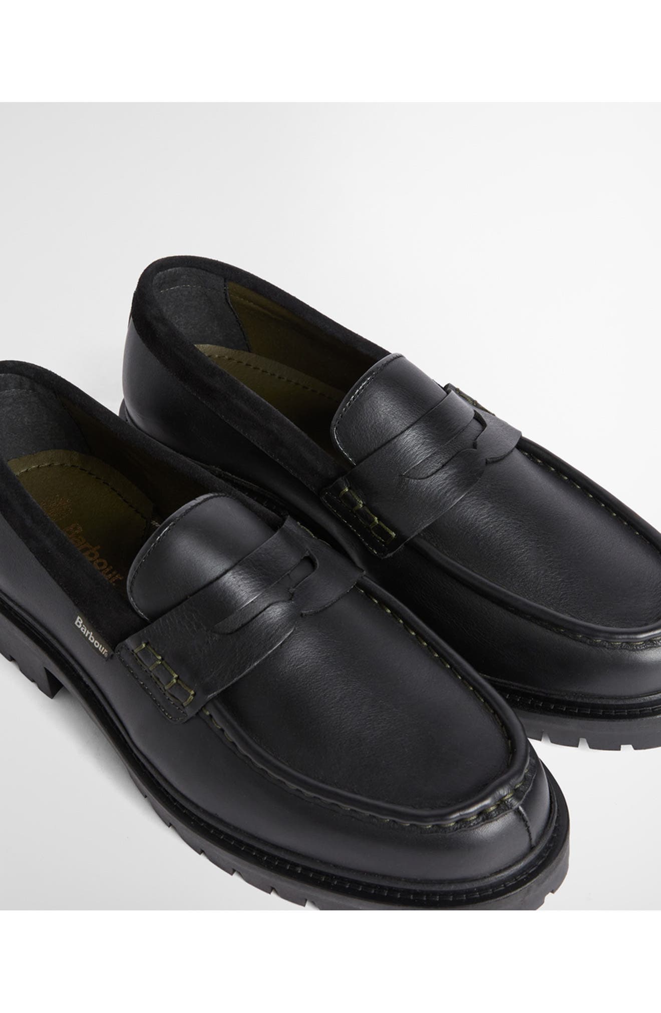 Croxton Leather Penny Loafer, Alternate, color, BLACK