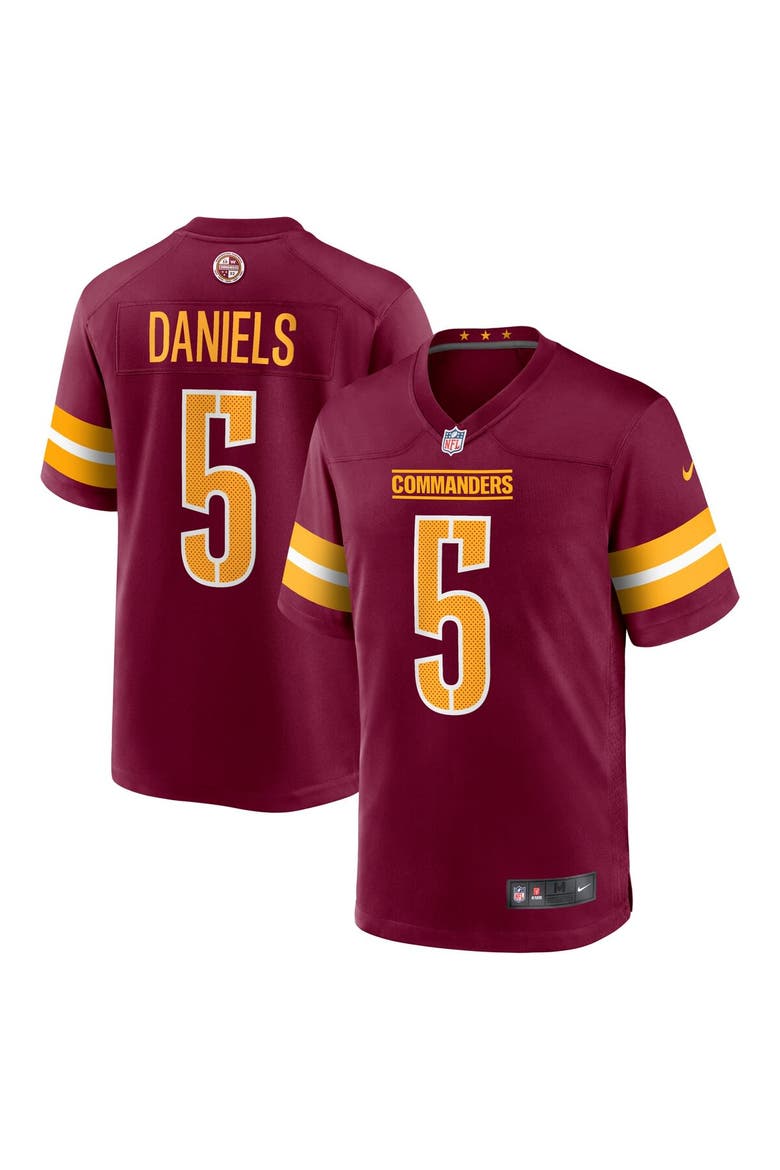 Men's Nike Jayden Daniels Burgundy Washington Commanders  Player Game Jersey, Main, color, Burgundy