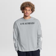 FANATICS Men's Fanatics Gray LA28 Summer Olympics Oversized Type Play Long Sleeve T-Shirt