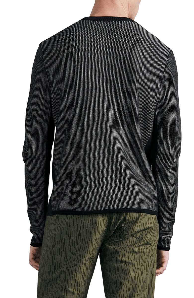 rag & bone Harvey Crewneck Cotton Blend Sweater, Alternate, color, 