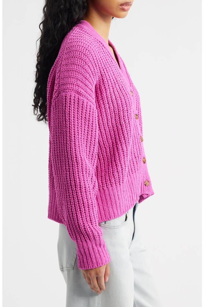 Neon Isles Cardigan, Alternate, color, LIGHT PINK