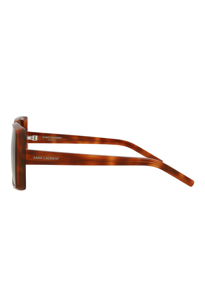 56mm Square Sunglasses, Alternate, color, HAVANA HAVANA BROWN