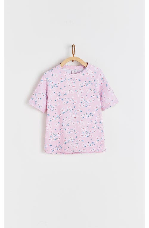 Babycottons T-shirt Cloud Beach Sakura For Little Kid In Pink