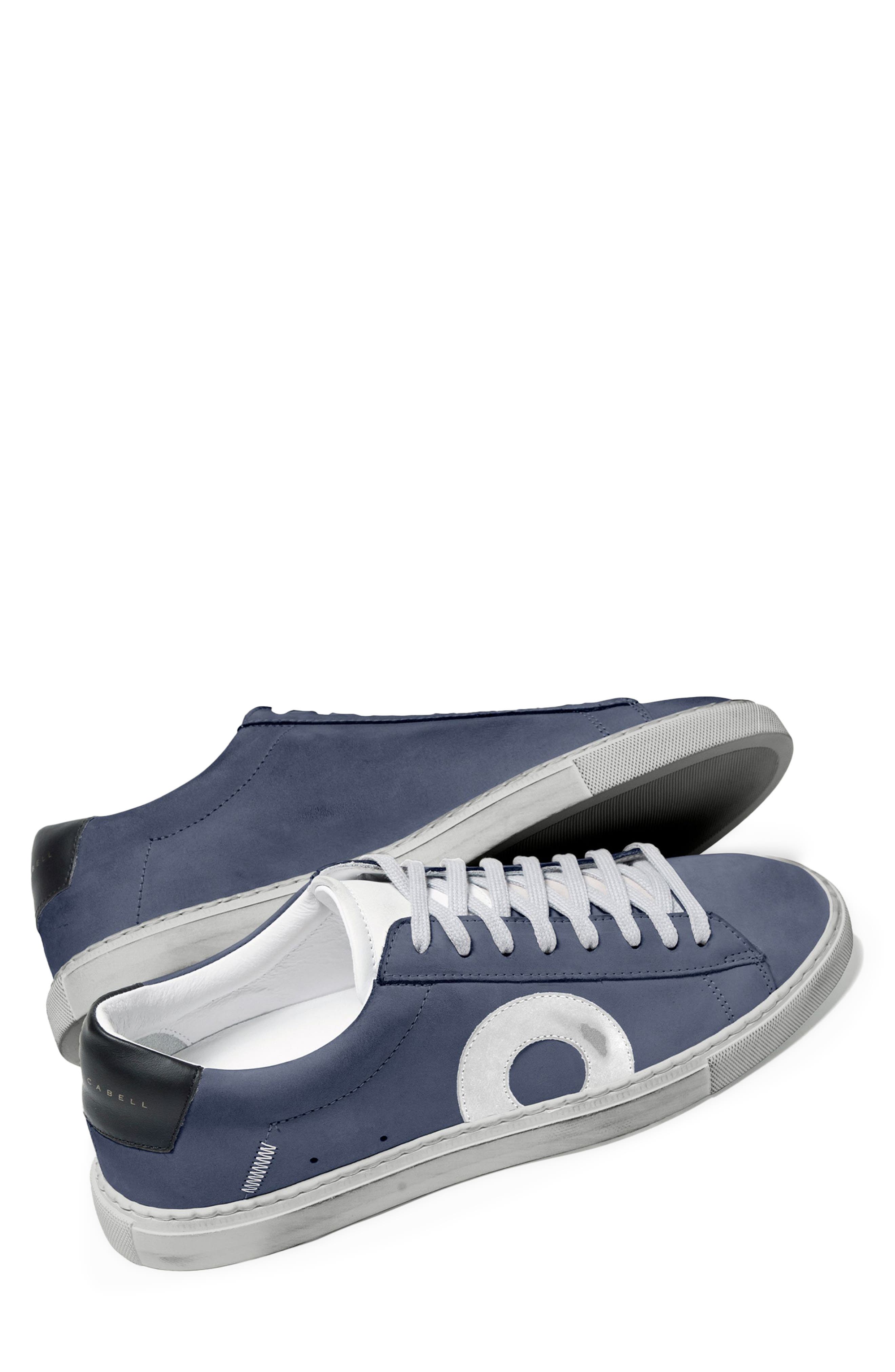 OLIVER CABELL Low Top Leather Sneaker, Alternate, color, Yale Blue