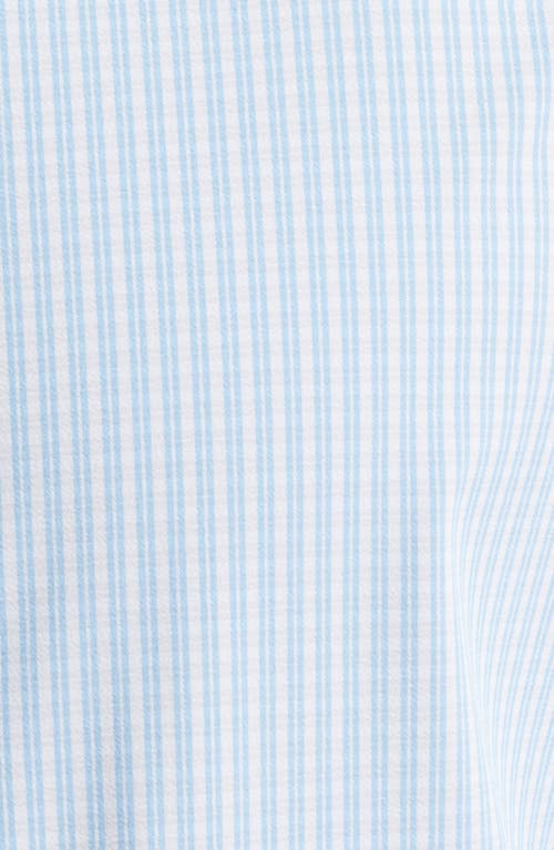 Mizzen + Main Mizzen+main Leeward Trim Fit Plaid Performance Button-up Shirt In Cornflower Winston Check