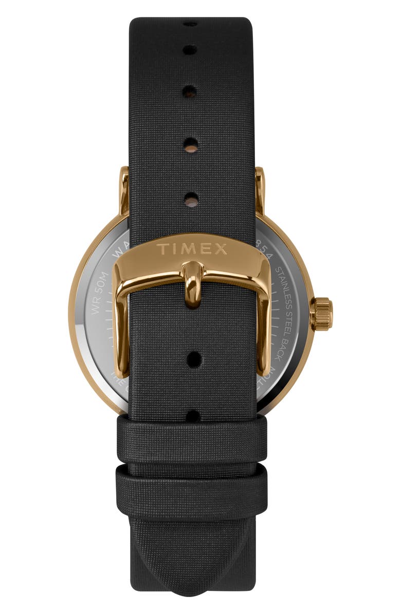 Timex<sup>®</sup> Celestial Opulence Leather Strap Watch, 37mm, Alternate, color, 