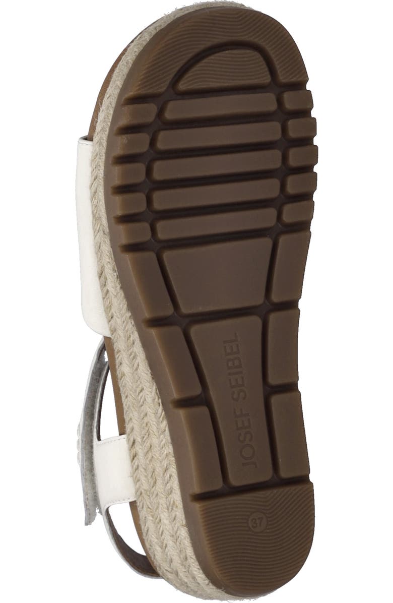Josef Seibel Miranda Espadrille Wedge Sandal, Alternate, color, White