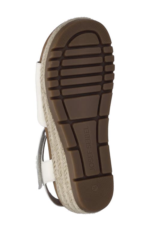 Josef Seibel Miranda Espadrille Wedge Sandal In White