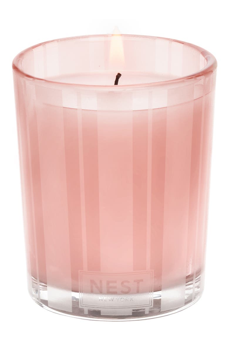 Himalayan Salt & Rosewater Scented Candle, Main, color, NO COLOR