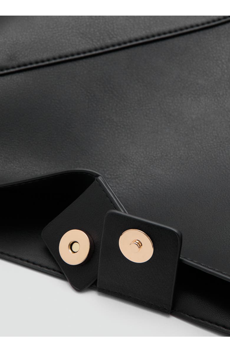 MANGO Large Faux Leather Bucket Bag, Alternate, color,