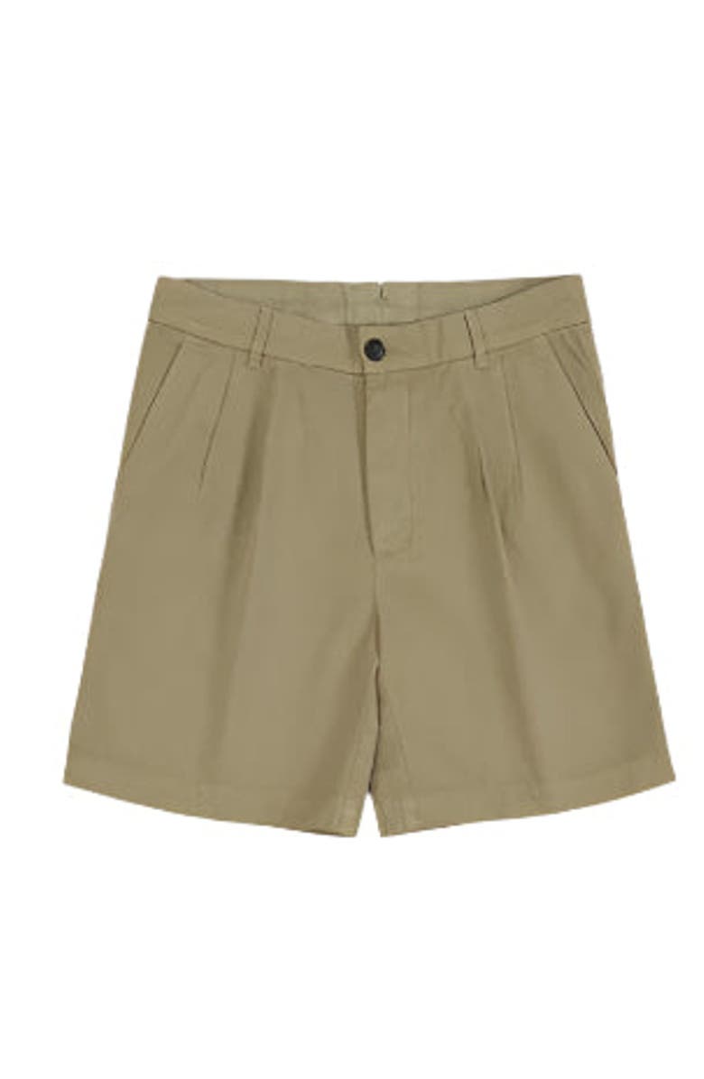 Fortela Cotton Bermuda Shorts, Main, color, White