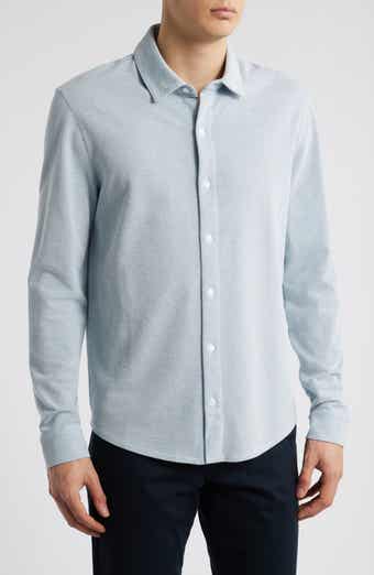Vince Oxford Knit Button-Up Shirt