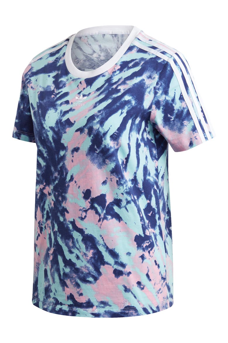 Tie Dye T-Shirt, Alternate, color, MULTICOLOR/BLUE/PINK/ INDIGO
