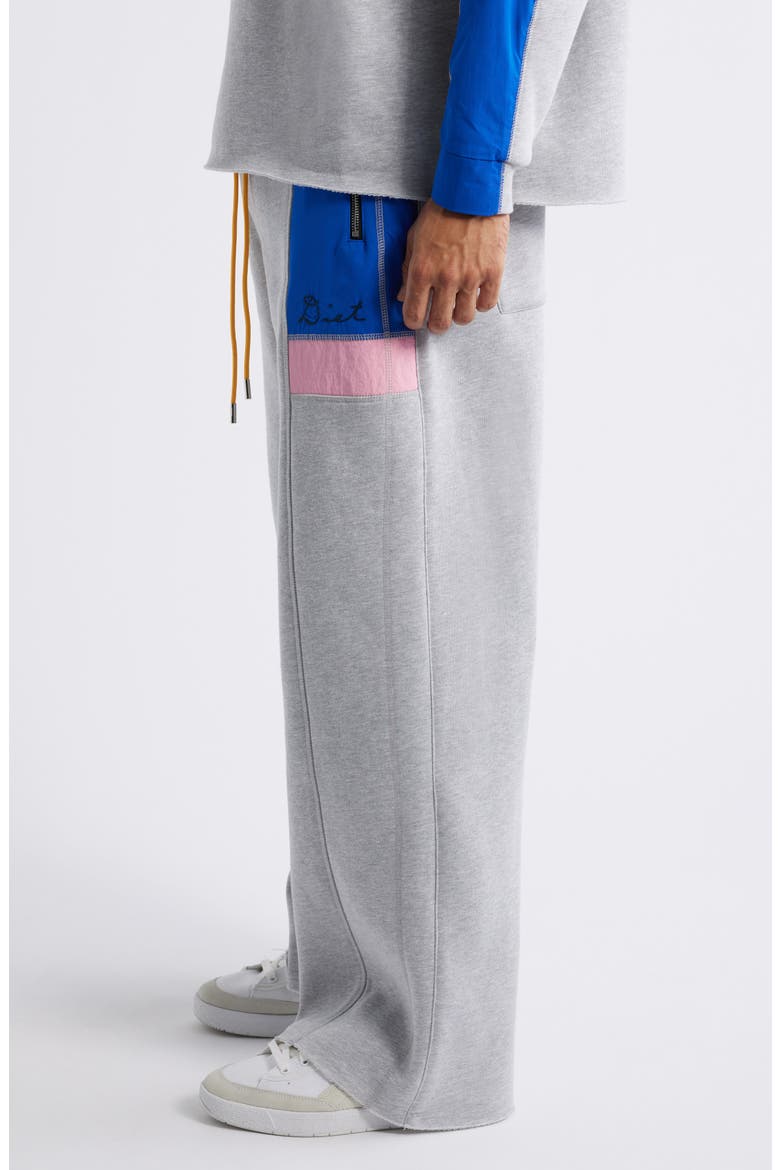 Warm Up Racer Pants, Alternate, color, HEATHER GREY