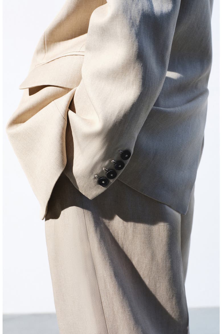 Straight Fit Blazer, Alternate, color, SAND