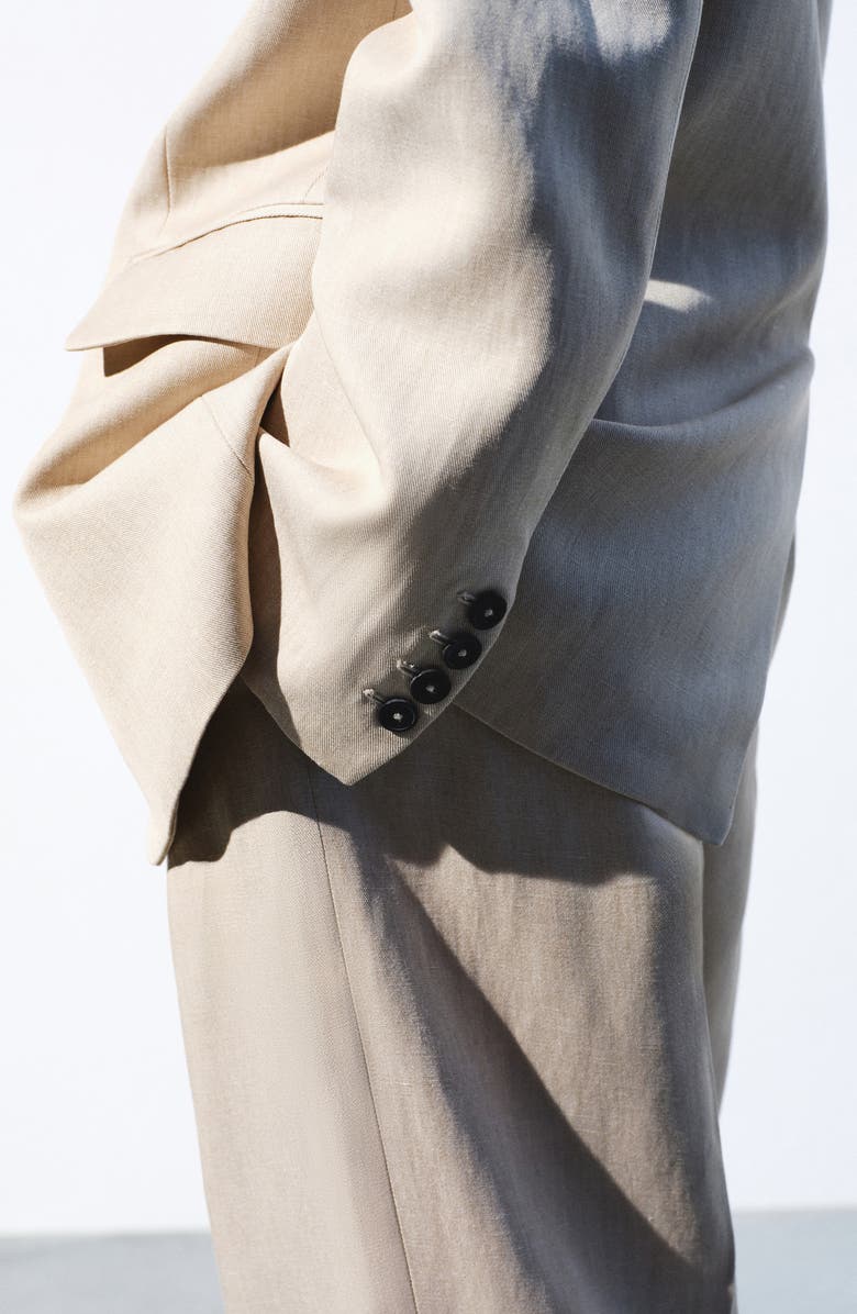 MANGO Straight Fit Blazer, Alternate, color, 