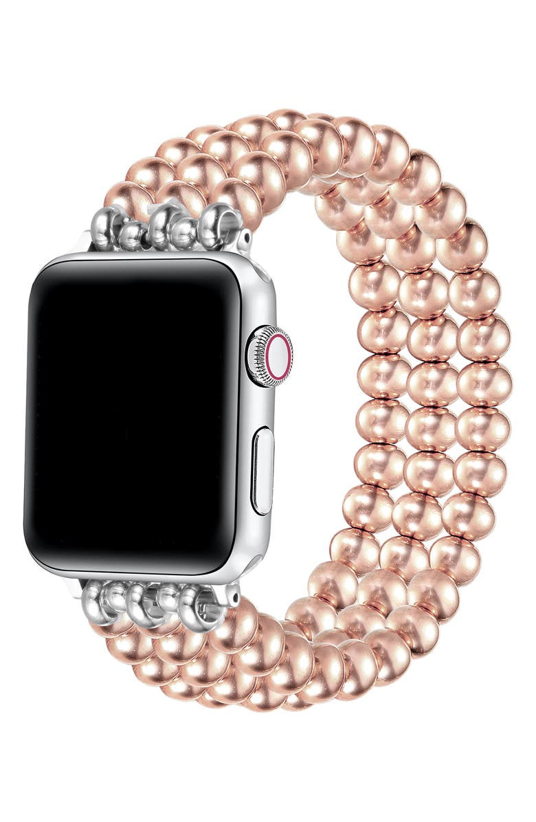 Posh Tech Nova 38mm Apple Watch<sup>®</sup> Bracelet Watchband, Alternate, color, Rose Gold