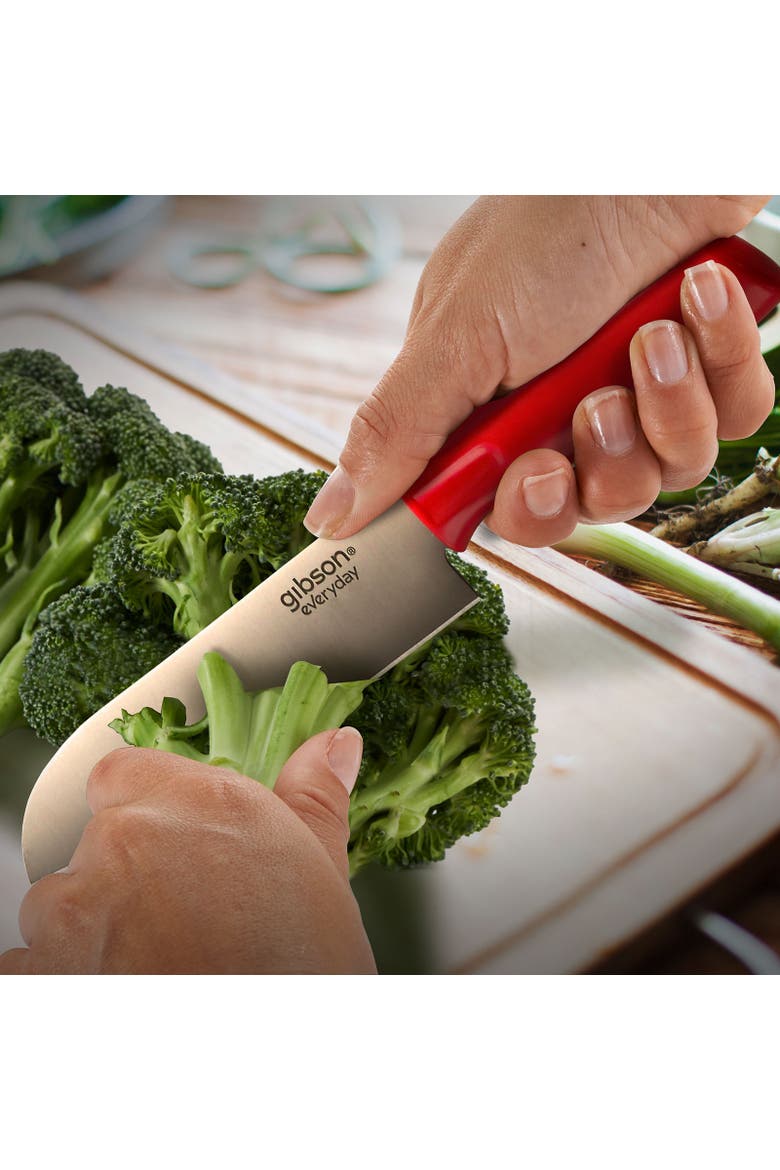 Everyday Grantville 4 Piece 6 Inch Santoku Knife with Sheath, Alternate, color, Assorted
