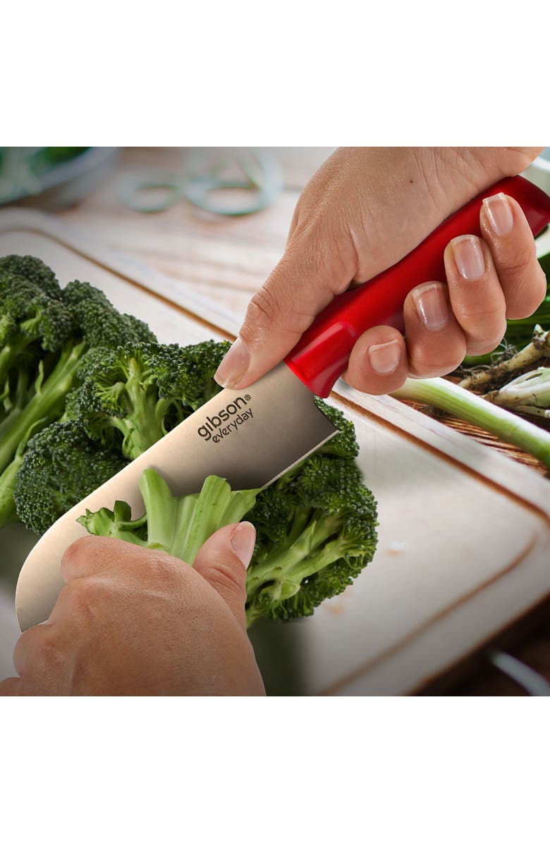 Gibson Everyday Everyday Grantville 4 Piece 6 Inch Santoku Knife with Sheath, Alternate, color, Assorted