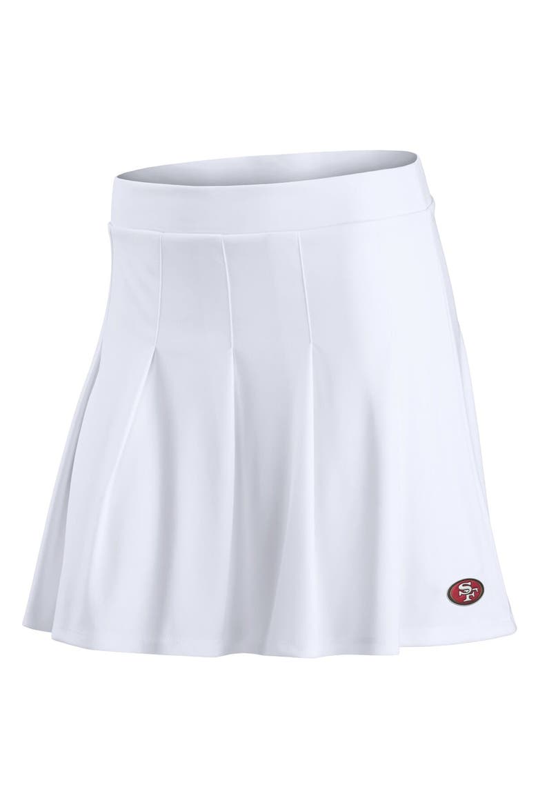 Women's Fanatics White San Francisco 49ers Primary Logo Tennis Skort, Alternate, color, White