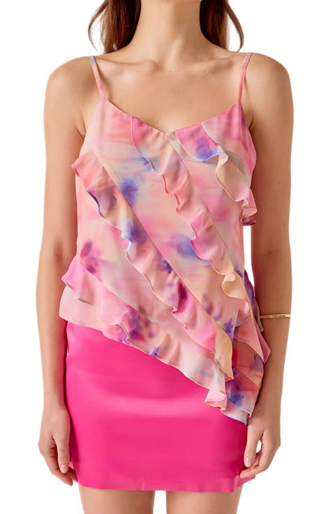 Ruffle Tie Dye Camisole