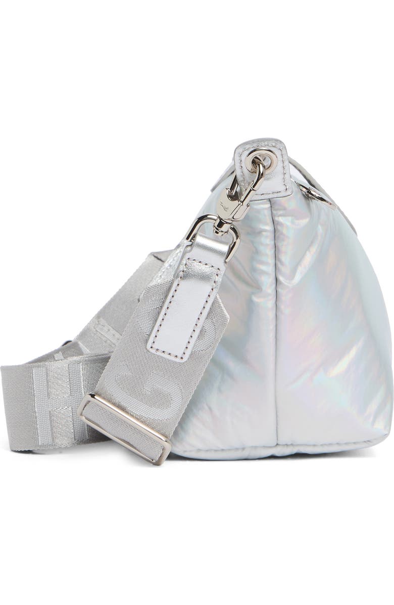 Longchamp Le Pliage Futuristic Crossbody Bag, Alternate, color, Silver