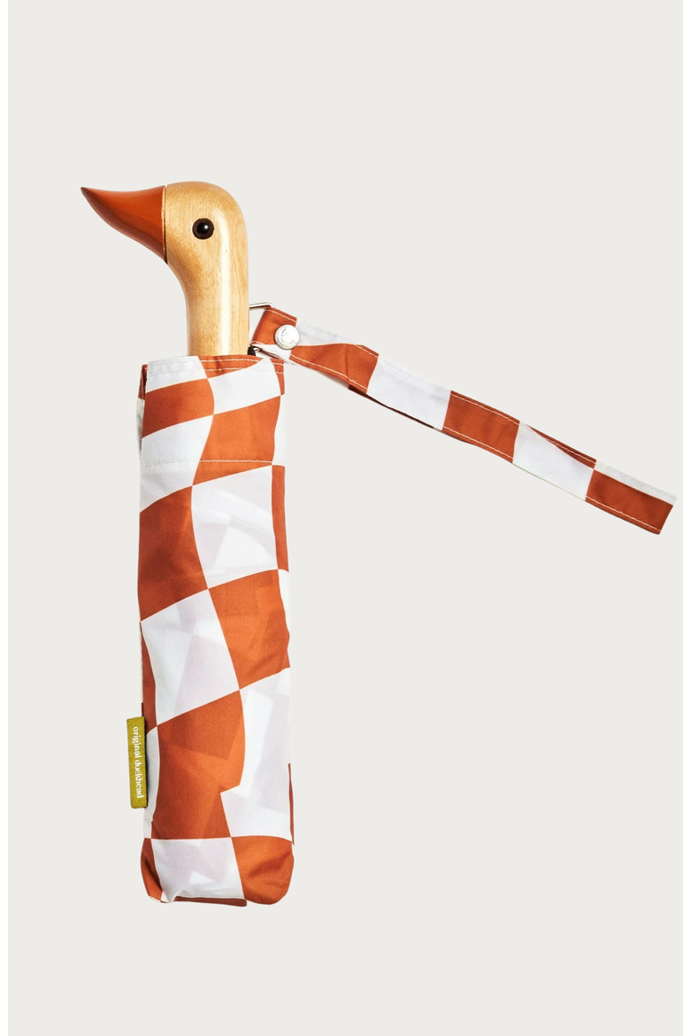 Eco-Friendly Compact Duck Umbrella, Main, color, Peanut Butter