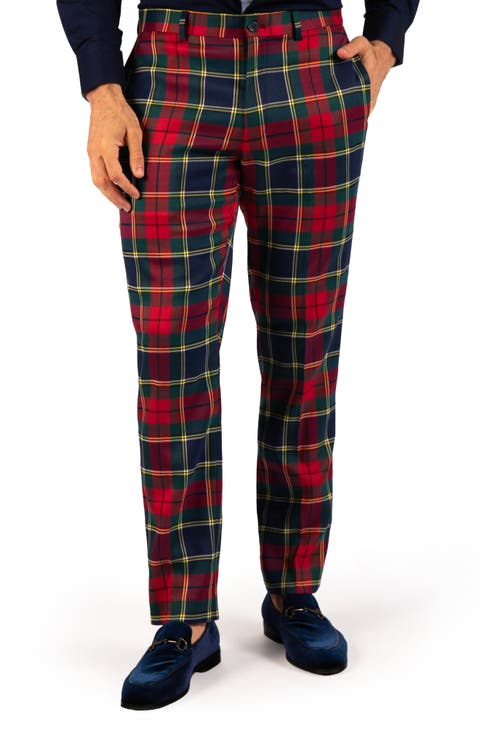 Tartan Plaid Dress Pants
