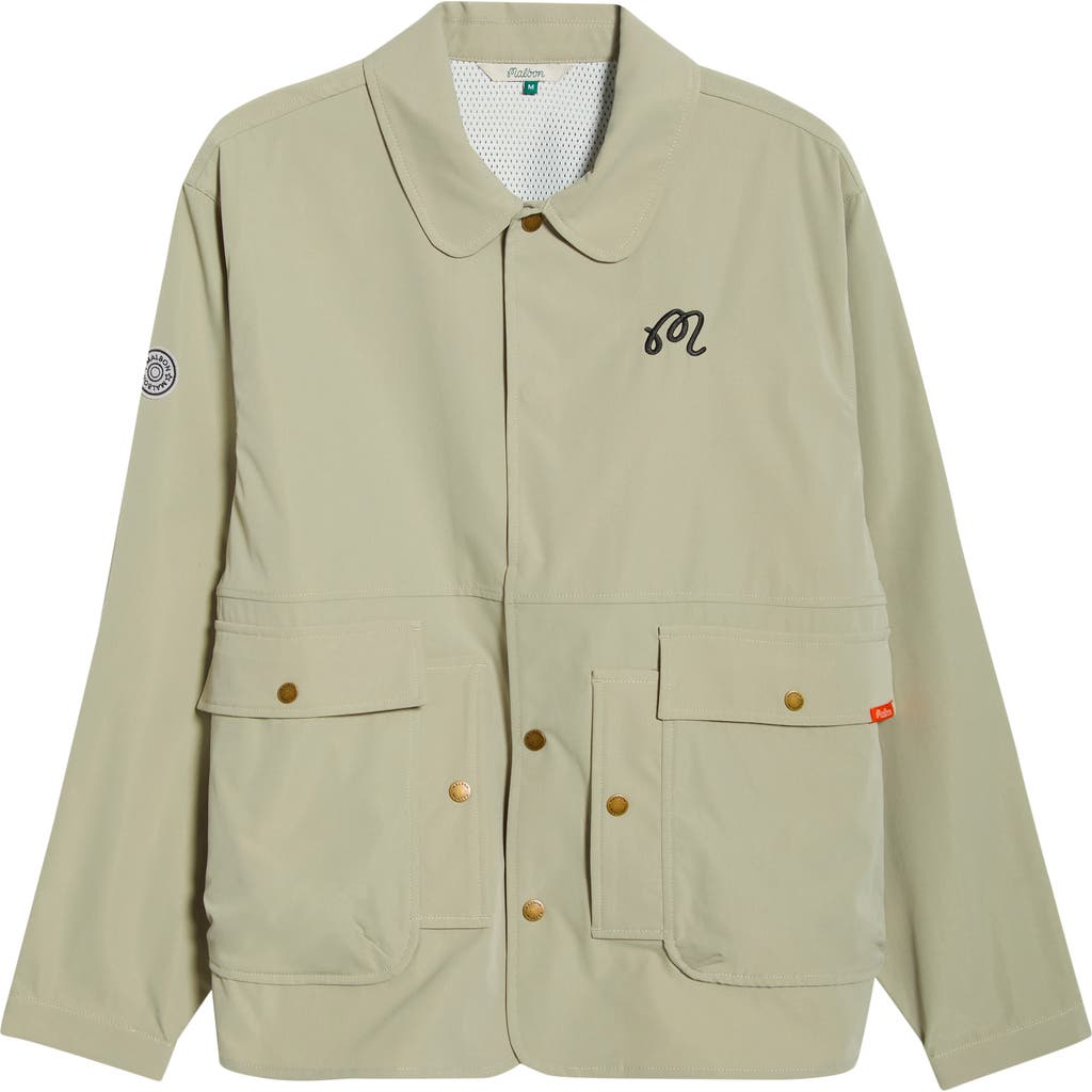 Malbon Golf Brigands Shirt Jacket In Green