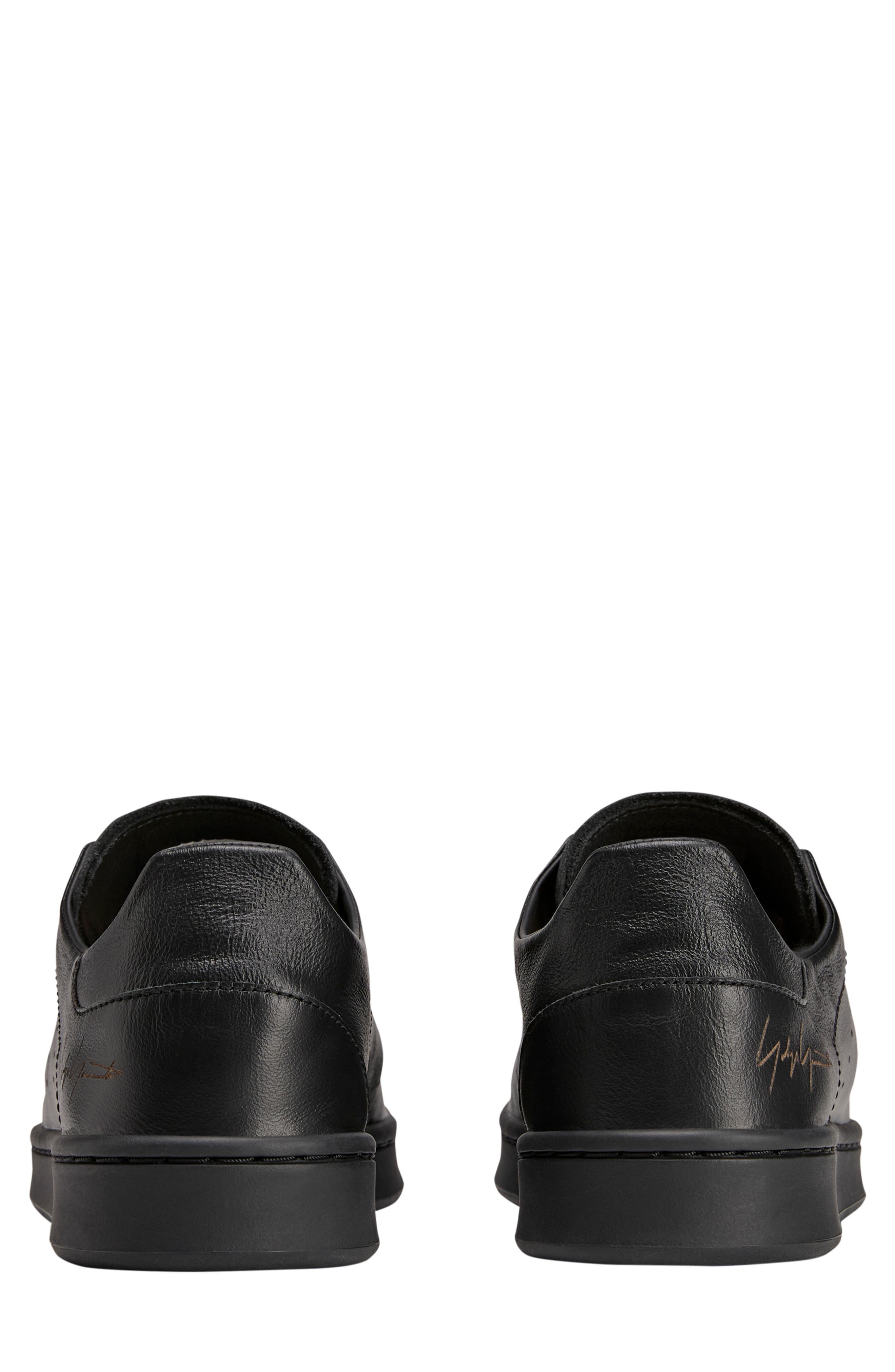 Y-3 Stan Smith Leather Sneaker, Alternate, color, BLACK