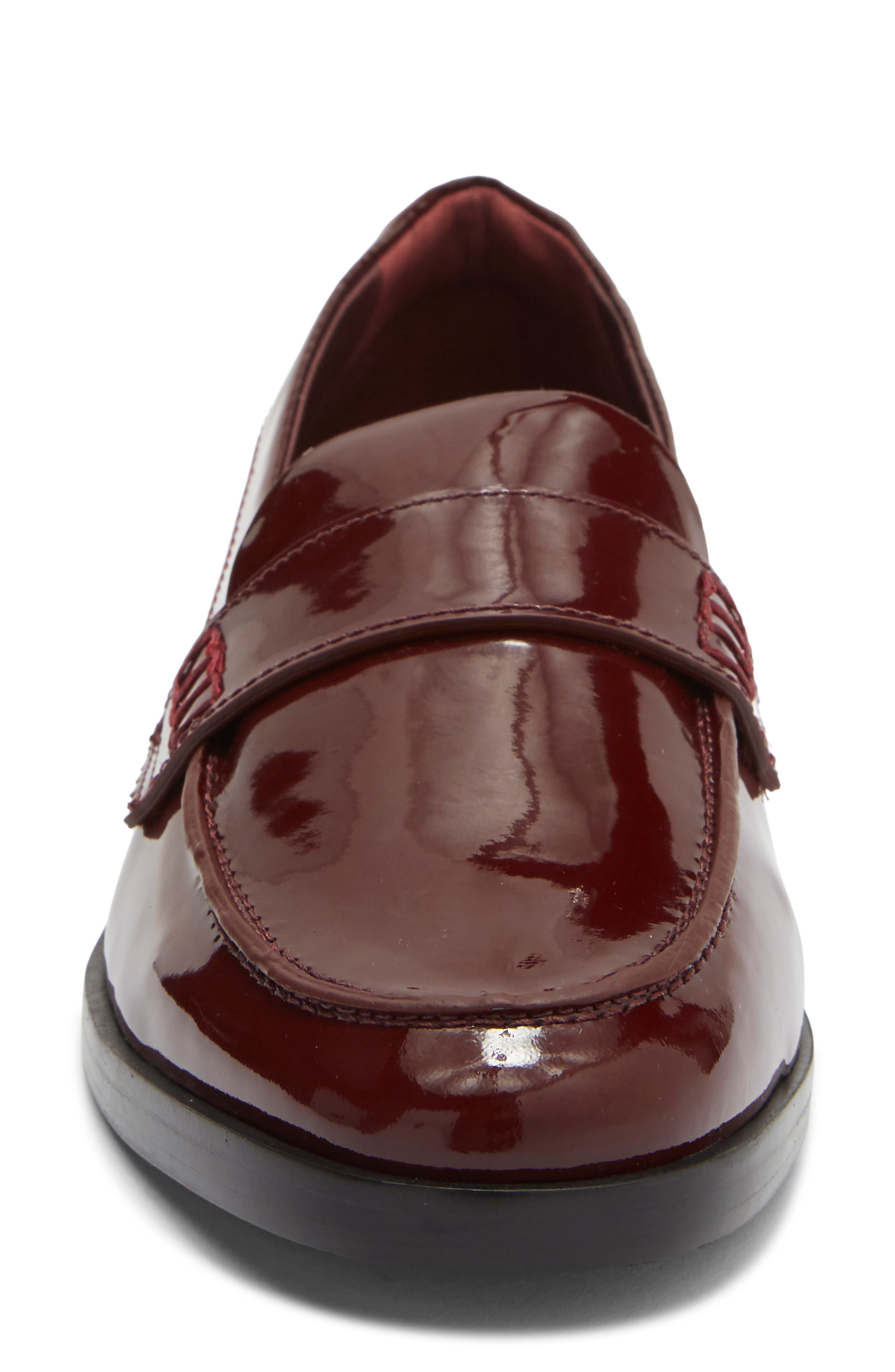 Kaylee Leather Loafer, Alternate, color, RUBY PATENT