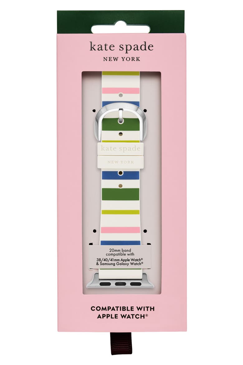 Apple Watch® or Samsung Galaxy Watch® stripe silicone watchband (Nordstrom Exclusive), Alternate, color, MULTI
