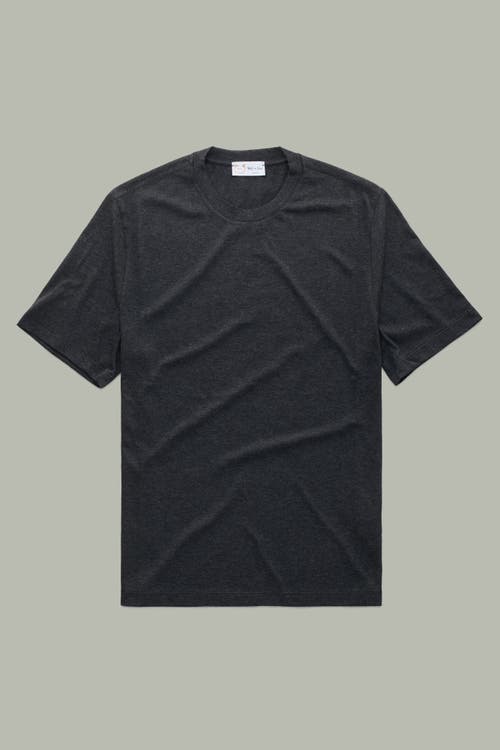 Wolf Vs. Goat (wvg) Short Sleeve Crew Cotton Cashmere Jersey Tee In Black