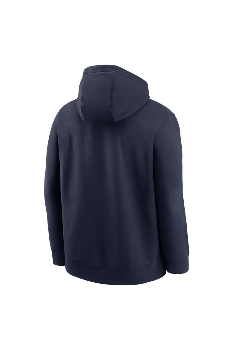 Men's Nike Navy Michigan Wolverines Club Fleece Arch Pullover Hoodie, Alternate, color, Navy