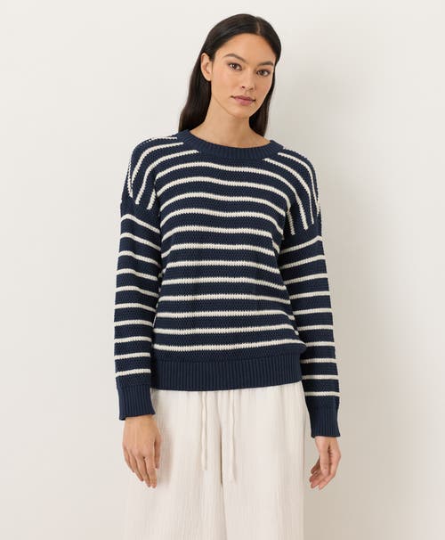 Pact Organic Cotton Shoreline Pullover Sweater In Multi