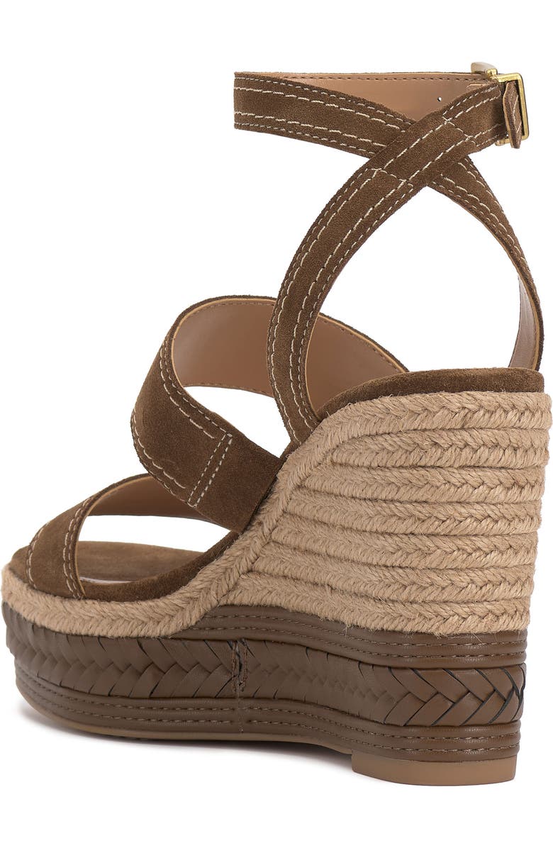 Vince Camuto Esmia Ankle Strap Platform Wedge Sandal, Alternate, color, Reishi