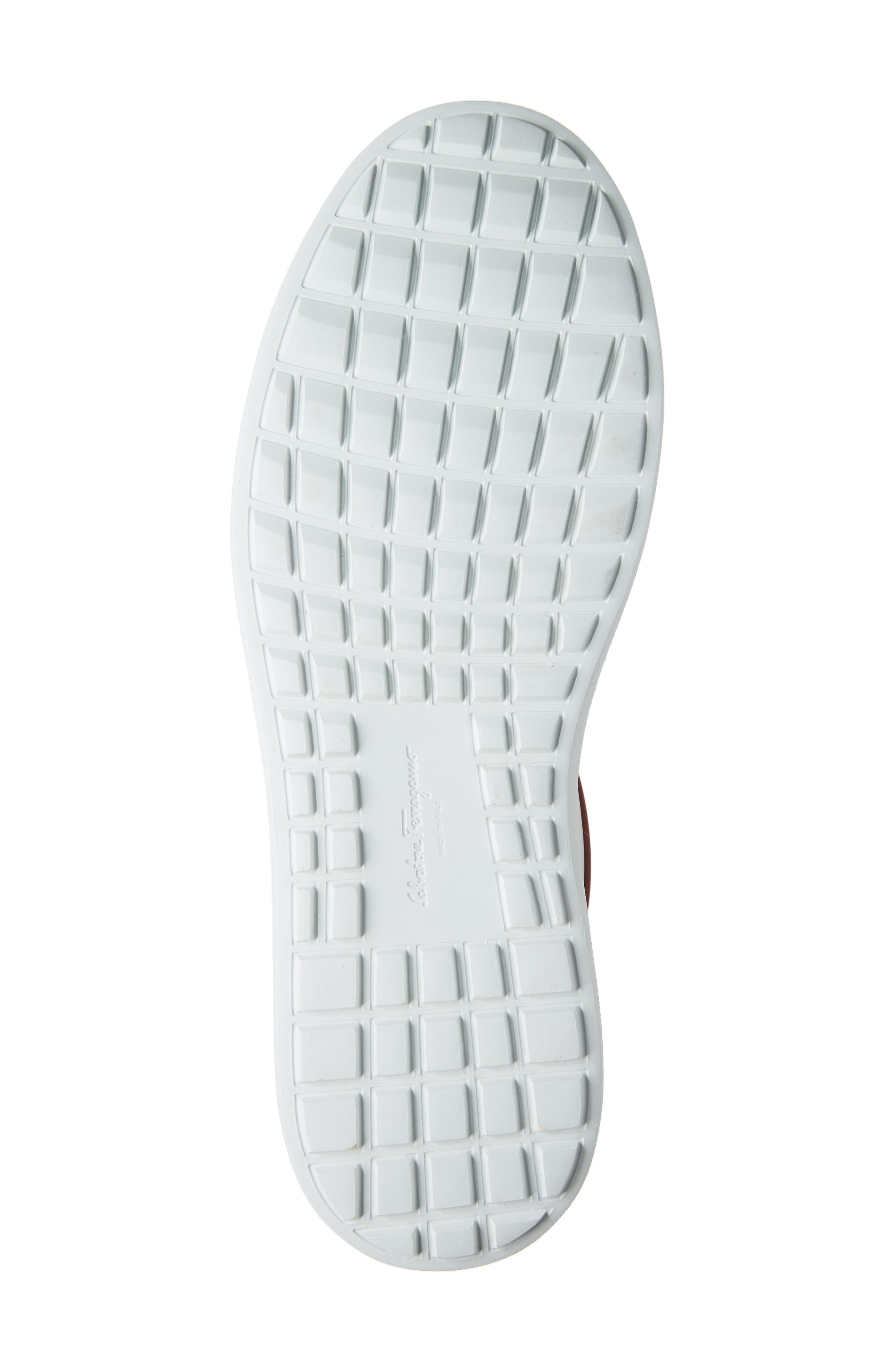 Salvatore Ferragamo Manhattan Sneaker, Alternate, color, BIANCO/ ROUGUE