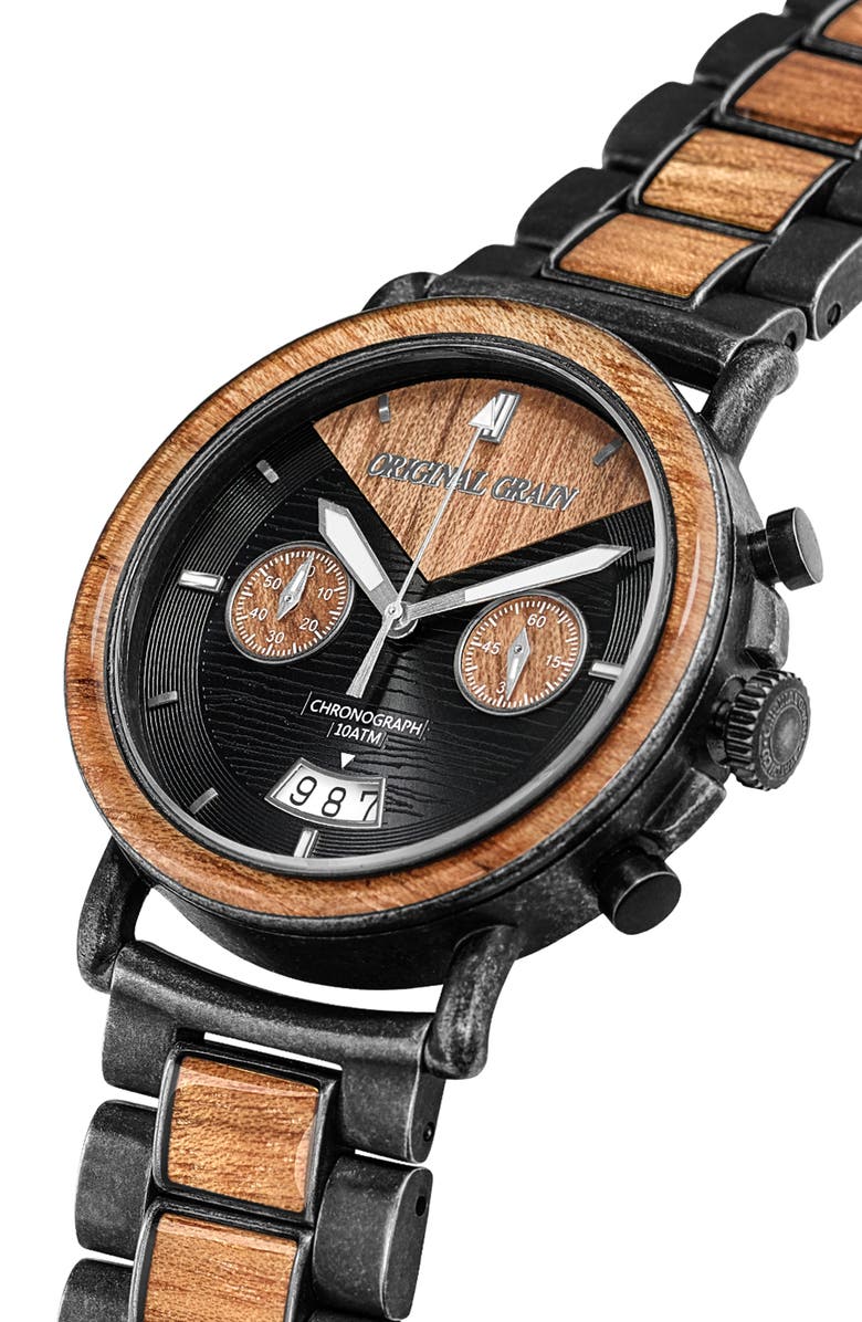 Original Grain Alterra Chronograph Bracelet Watch, 44mm, Alternate, color, 