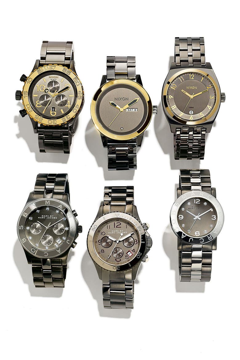 'Blade' Crystal Index Watch, 40mm, Alternate, color, GOLD