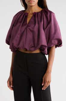 Techy Sateen Bubble Top